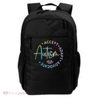 Autism Awareness Accept Adapt Advocate Autism  Backpack thumb 0