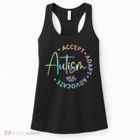 Autism Awareness Accept Adapt Advocate Autism  Women's Tank Top thumb 0