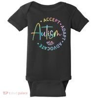 Autism Awareness Accept Adapt Advocate Autism  Baby Bodysuit thumb 0