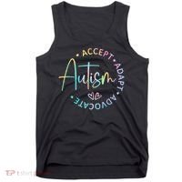 Autism Awareness Accept Adapt Advocate Autism  Tank Top thumb 0