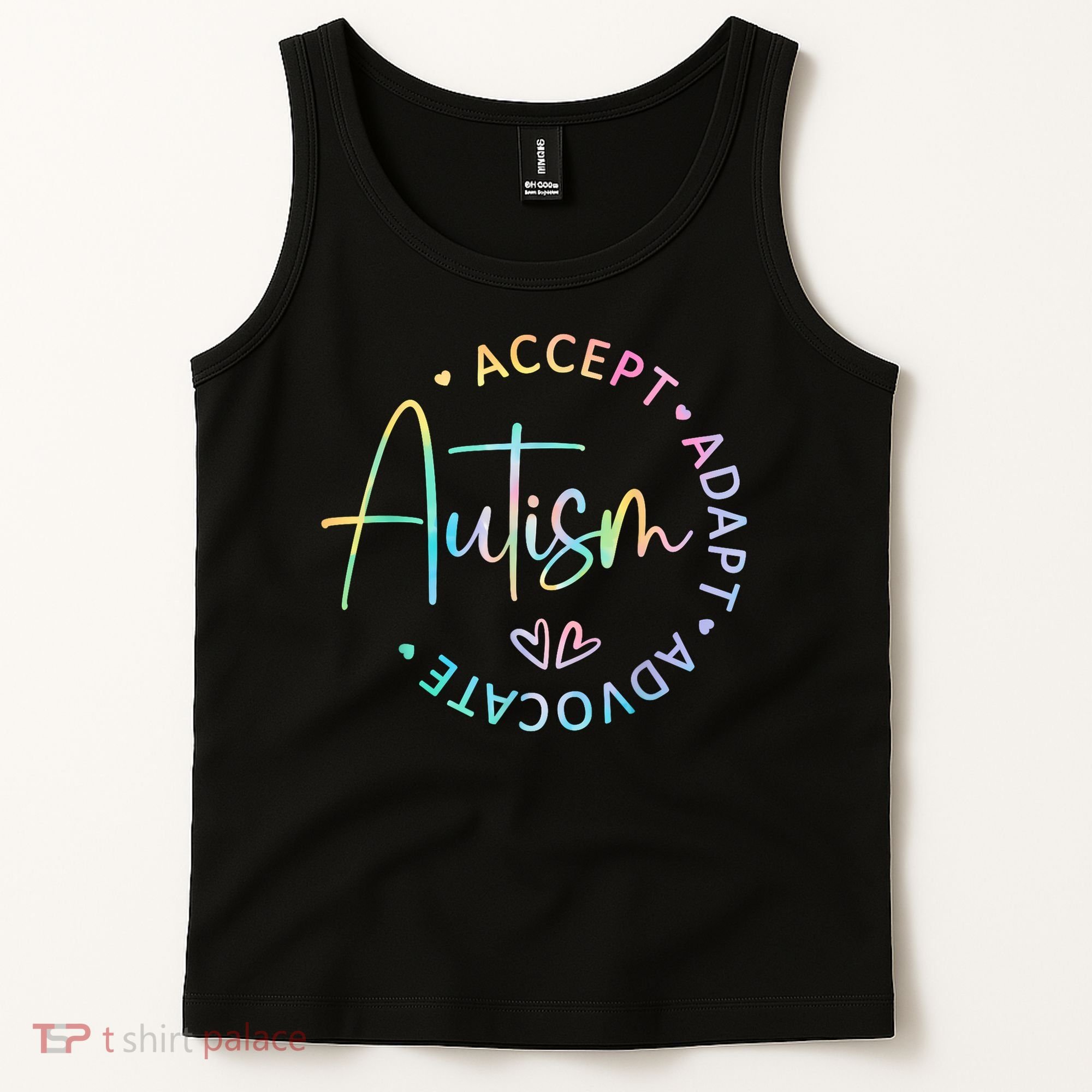 Autism Awareness Accept Adapt Advocate Autism  Tank Top