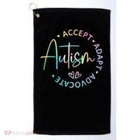 Autism Awareness Accept Adapt Advocate Autism  Golf Towel thumb 0