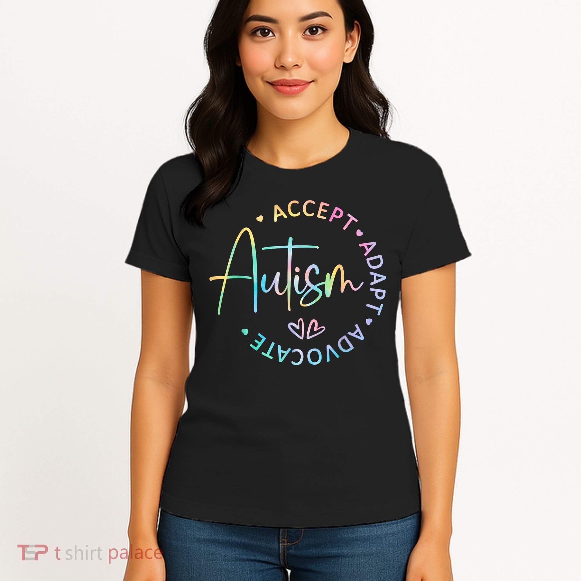 Autism Awareness Accept Adapt Advocate Autism  Women's T-Shirt