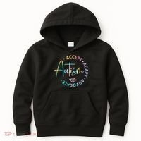 Autism Awareness Accept Adapt Advocate Autism  Kids Hoodie thumb 0