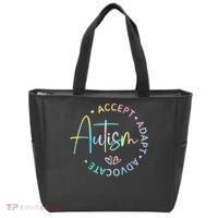 Autism Awareness Accept Adapt Advocate Autism  Tote Bag thumb 0