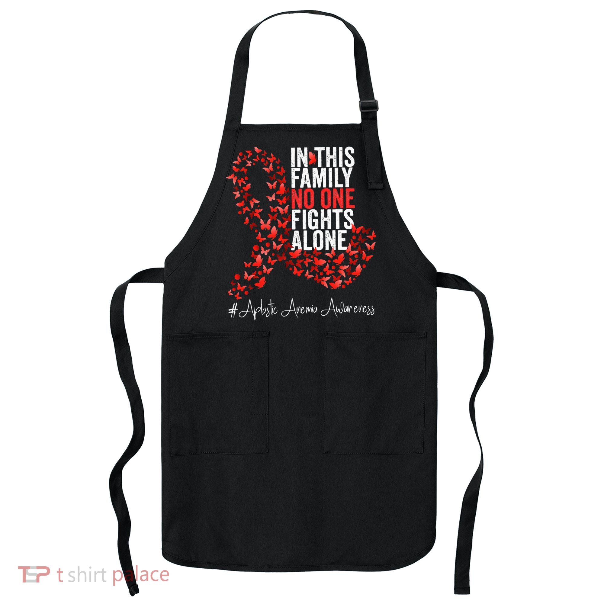 Aplastic Anemia Awareness Month Red Ribbon Apron