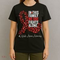 Aplastic Anemia Awareness Month Red Ribbon T-Shirt thumb 4