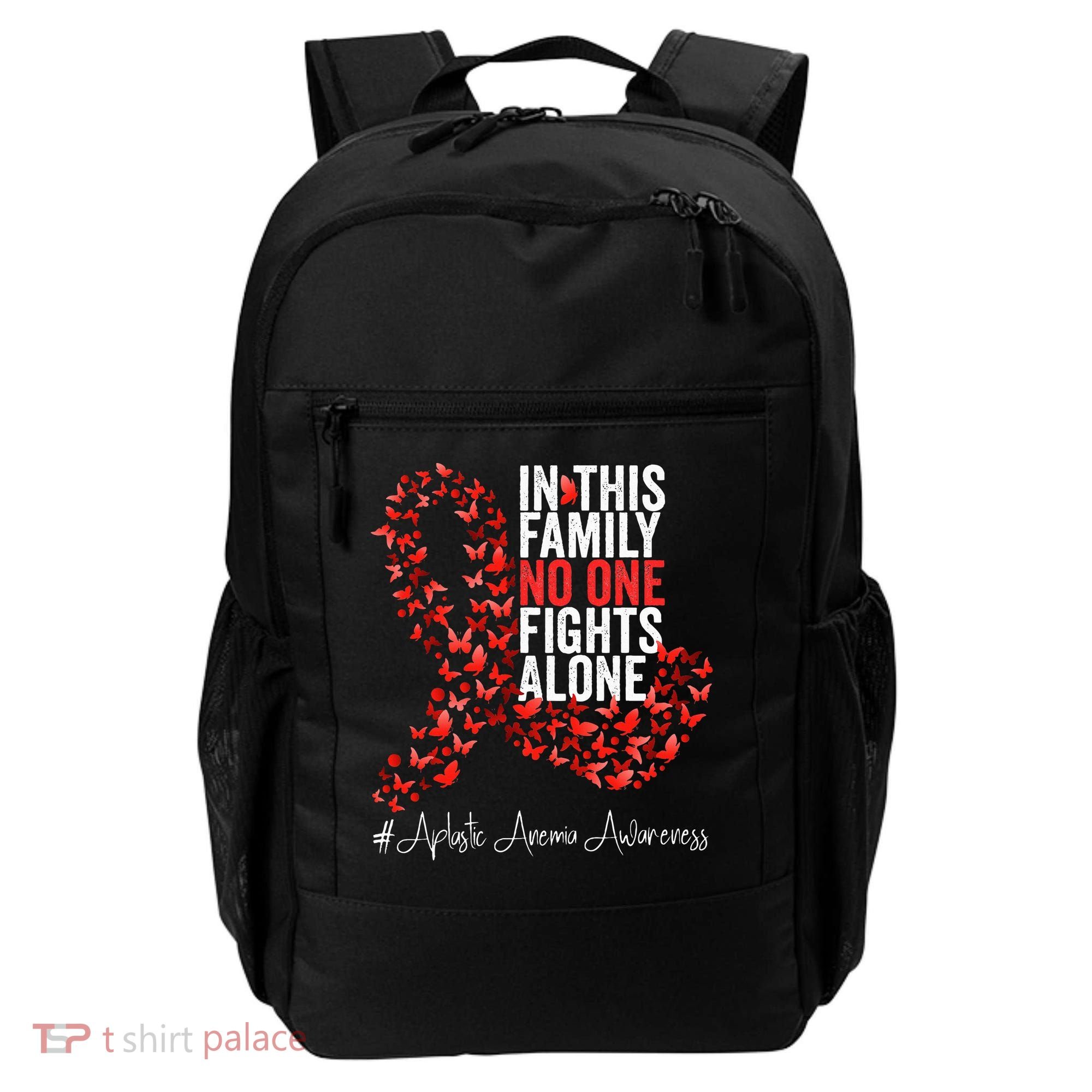 Aplastic Anemia Awareness Month Red Ribbon Backpack