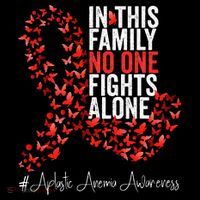 Aplastic Anemia Awareness Month Red Ribbon Women's Hoodie thumb 2