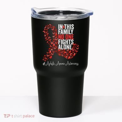 Aplastic Anemia Awareness Month Red Ribbon Tumbler