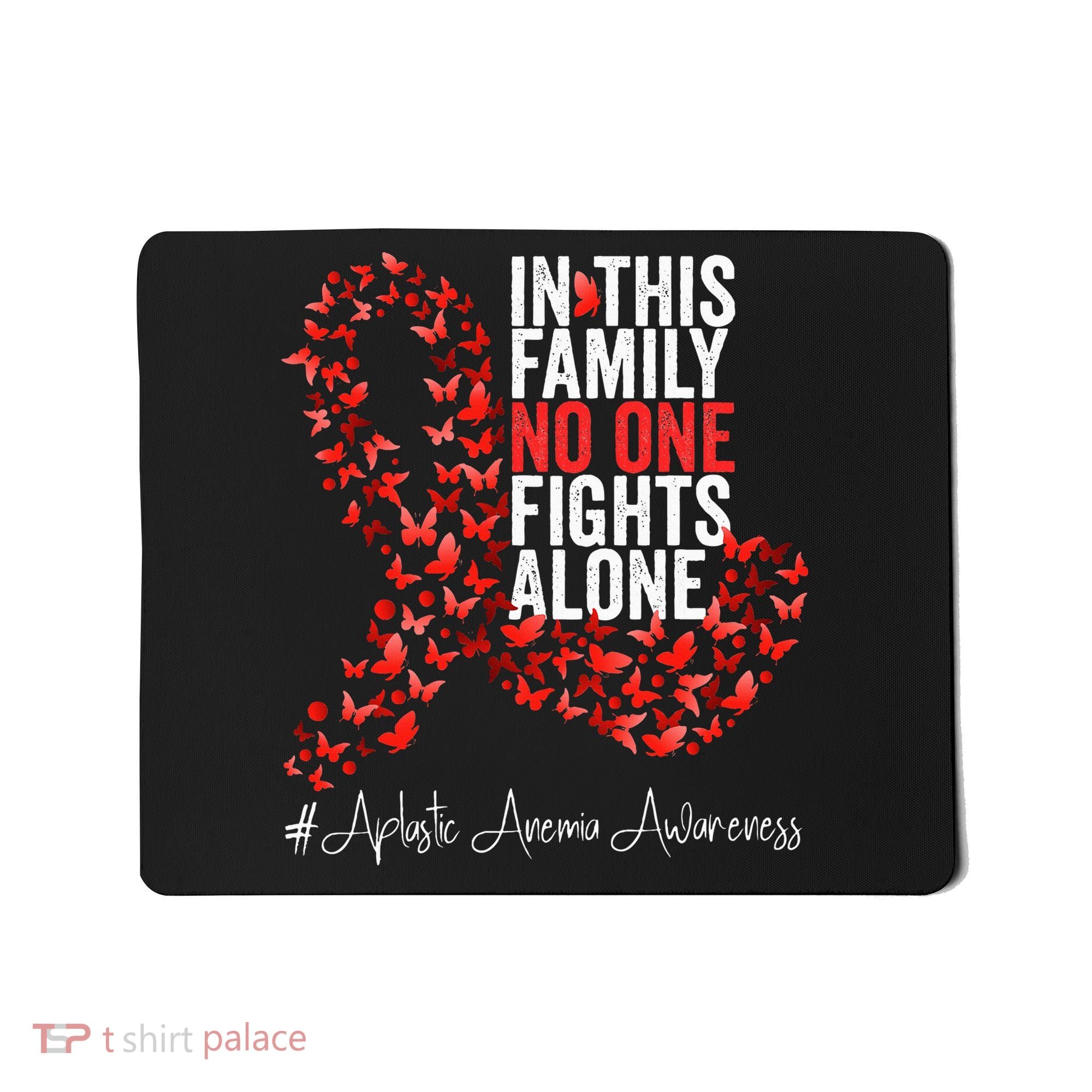 Aplastic Anemia Awareness Month Red Ribbon Mousepad