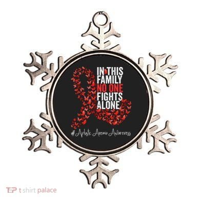 Aplastic Anemia Awareness Month Red Ribbon Ornament