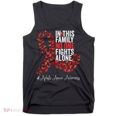 Aplastic Anemia Awareness Month Red Ribbon Tank Top