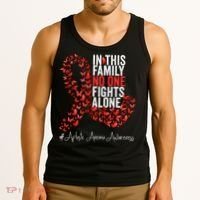 Aplastic Anemia Awareness Month Red Ribbon Tank Top thumb 3