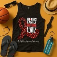 Aplastic Anemia Awareness Month Red Ribbon Tank Top thumb 4
