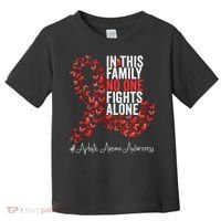 Aplastic Anemia Awareness Month Red Ribbon Toddler T-Shirt thumb 0