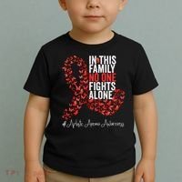 Aplastic Anemia Awareness Month Red Ribbon Toddler T-Shirt thumb 2