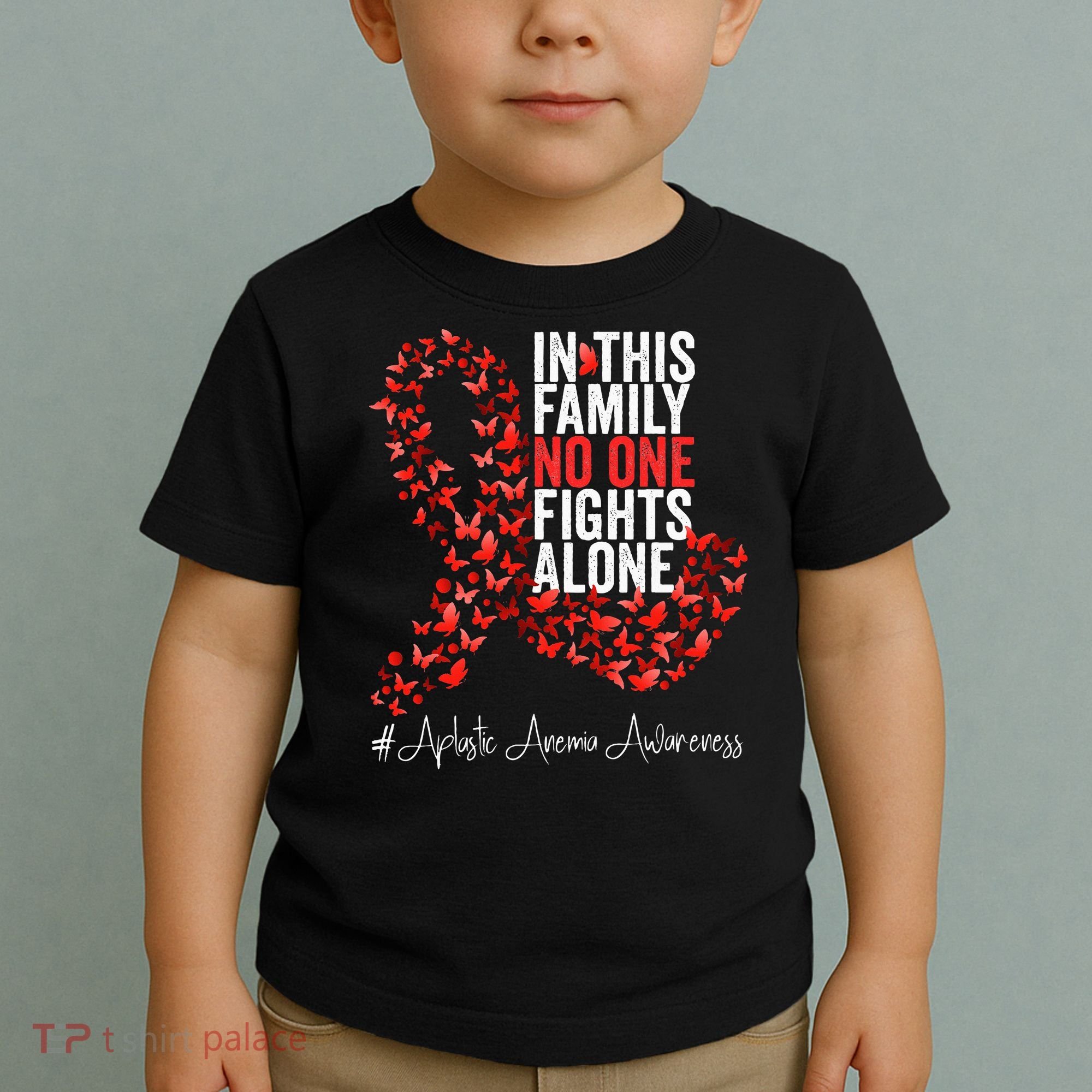 Aplastic Anemia Awareness Month Red Ribbon Toddler T-Shirt