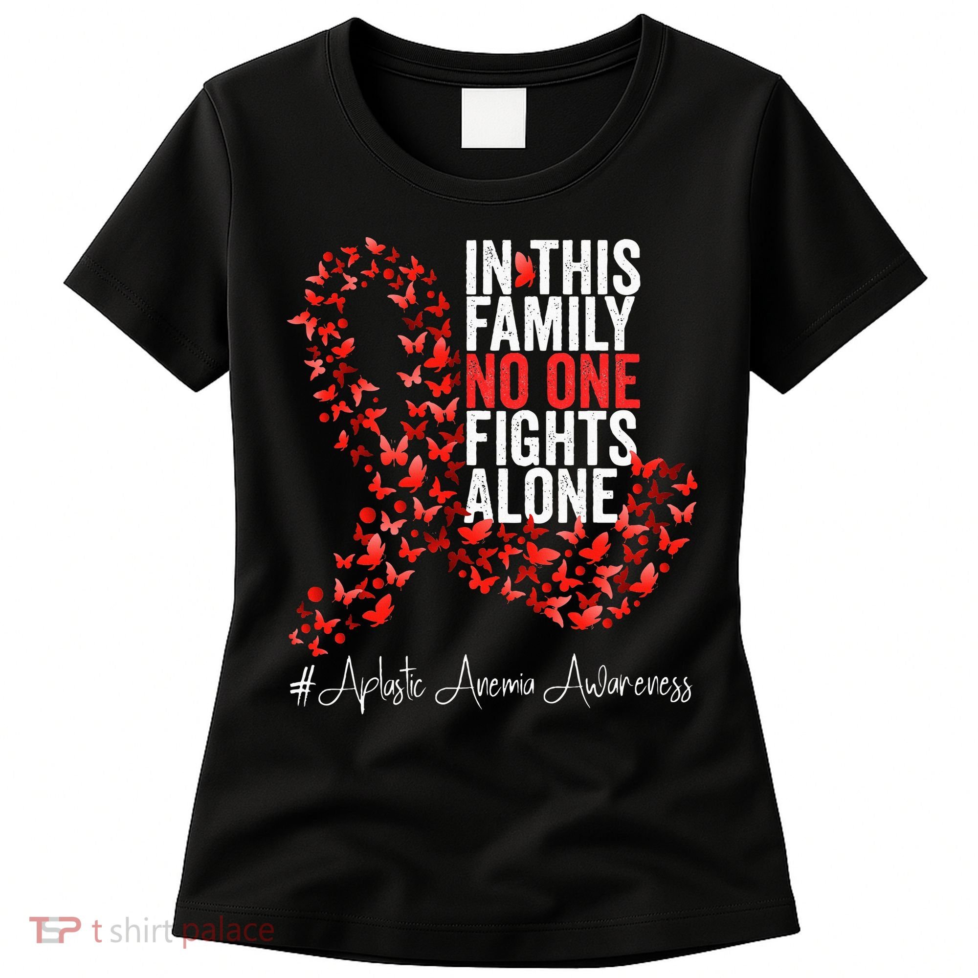 Aplastic Anemia Awareness Month Red Ribbon Women's T-Shirt