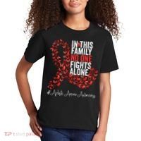 Aplastic Anemia Awareness Month Red Ribbon Kids T-Shirt thumb 2