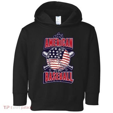 As American As Baseball Toddler Hoodie