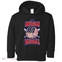 As American As Baseball Toddler Hoodie thumb 0