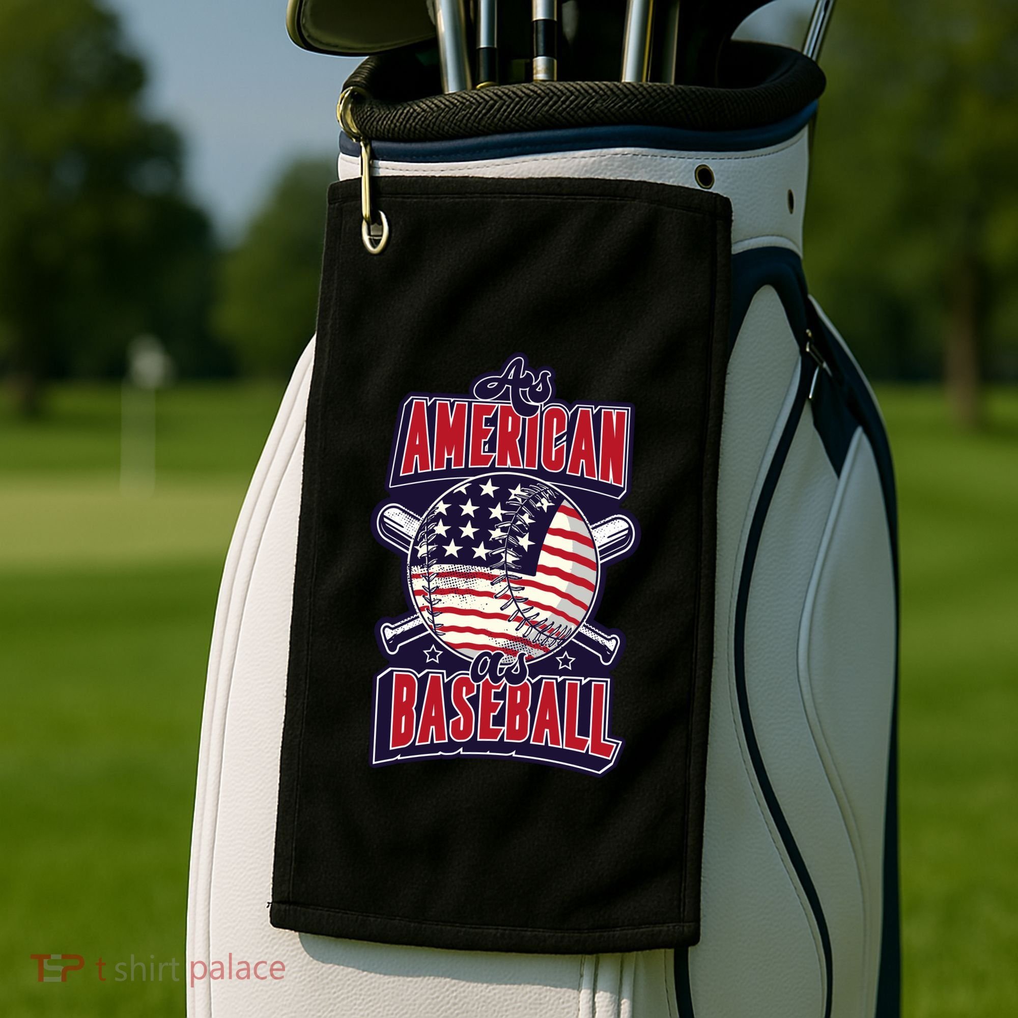 As American As Baseball Golf Towel