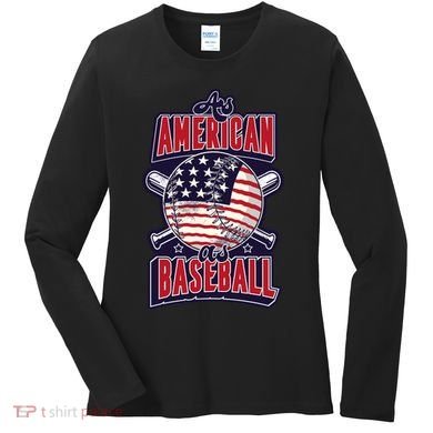 As American As Baseball Women's Long Sleeve Shirt