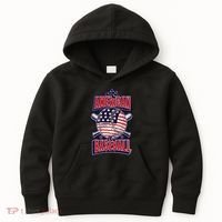 As American As Baseball Kids Hoodie thumb 0