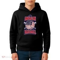 As American As Baseball Kids Hoodie thumb 4