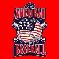 As American As Baseball Santa Hat thumb 1