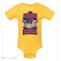 As American As Baseball Baby Bodysuit thumb 0