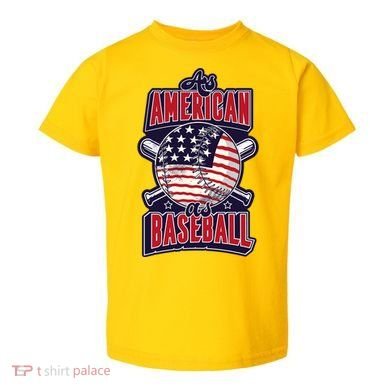 As American As Baseball Toddler T-Shirt
