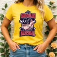 As American As Baseball Women's T-Shirt thumb 2