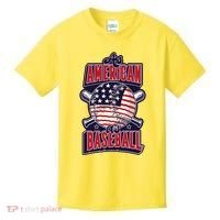 As American As Baseball Kids T-Shirt thumb 0