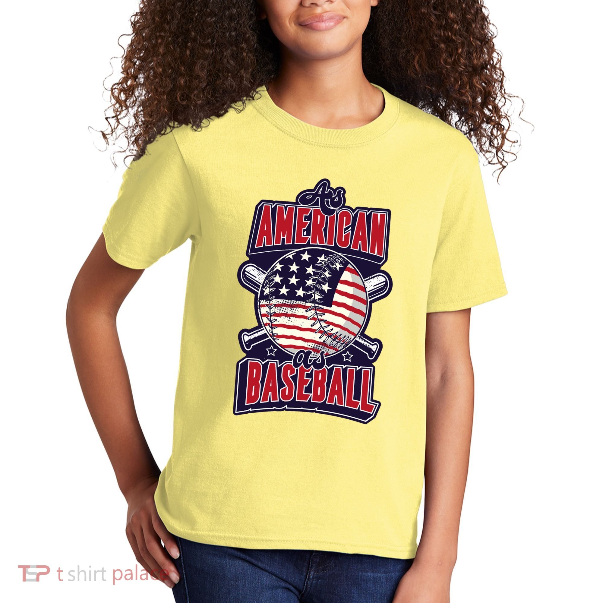 As American As Baseball Kids T-Shirt