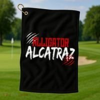 Alligator Alcatraz Golf Towel thumb 1
