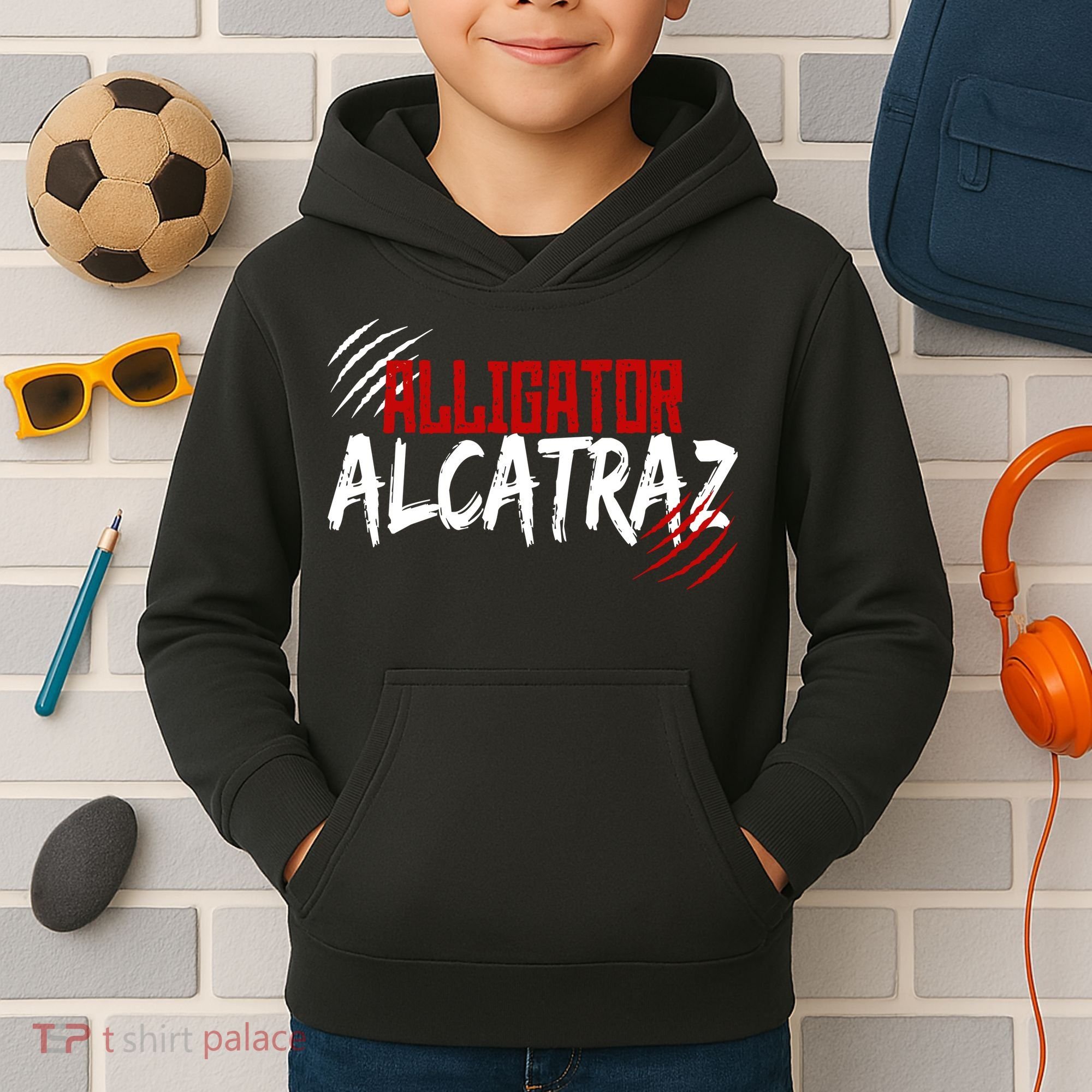Alligator Alcatraz Kids Hoodie