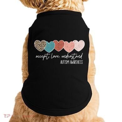 Autism Awareness Accept Love Understand Doggie Tank