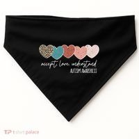 Autism Awareness Accept Love Understand USA-Made Doggie Bandana thumb 0