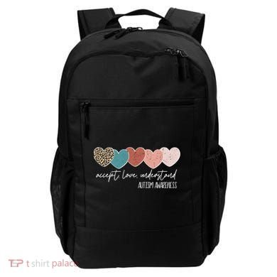 Autism Awareness Accept Love Understand Backpack
