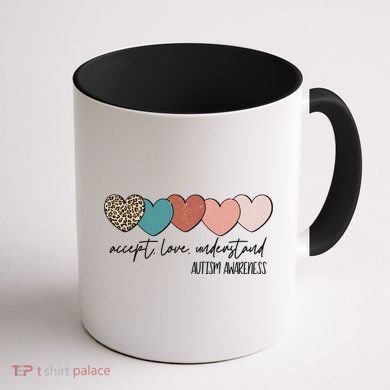 Autism Awareness Accept Love Understand Coffee Mug back
