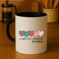 Autism Awareness Accept Love Understand Coffee Mug thumb 4
