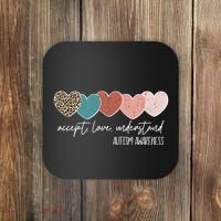 Autism Awareness Accept Love Understand Coaster thumb 0