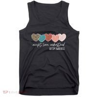 Autism Awareness Accept Love Understand Tank Top thumb 0