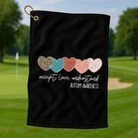 Autism Awareness Accept Love Understand Golf Towel thumb 1
