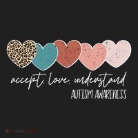 Autism Awareness Accept Love Understand Golf Towel thumb 3