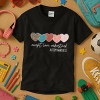 Autism Awareness Accept Love Understand Kids T-Shirt thumb 3