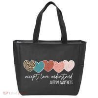 Autism Awareness Accept Love Understand Tote Bag thumb 0