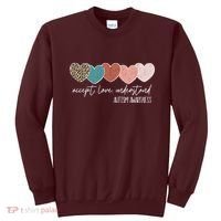 Autism Awareness Accept Love Understand Sweatshirt thumb 0
